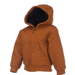 Little Boys Carhartt duck hooded jacket. Size 2t.